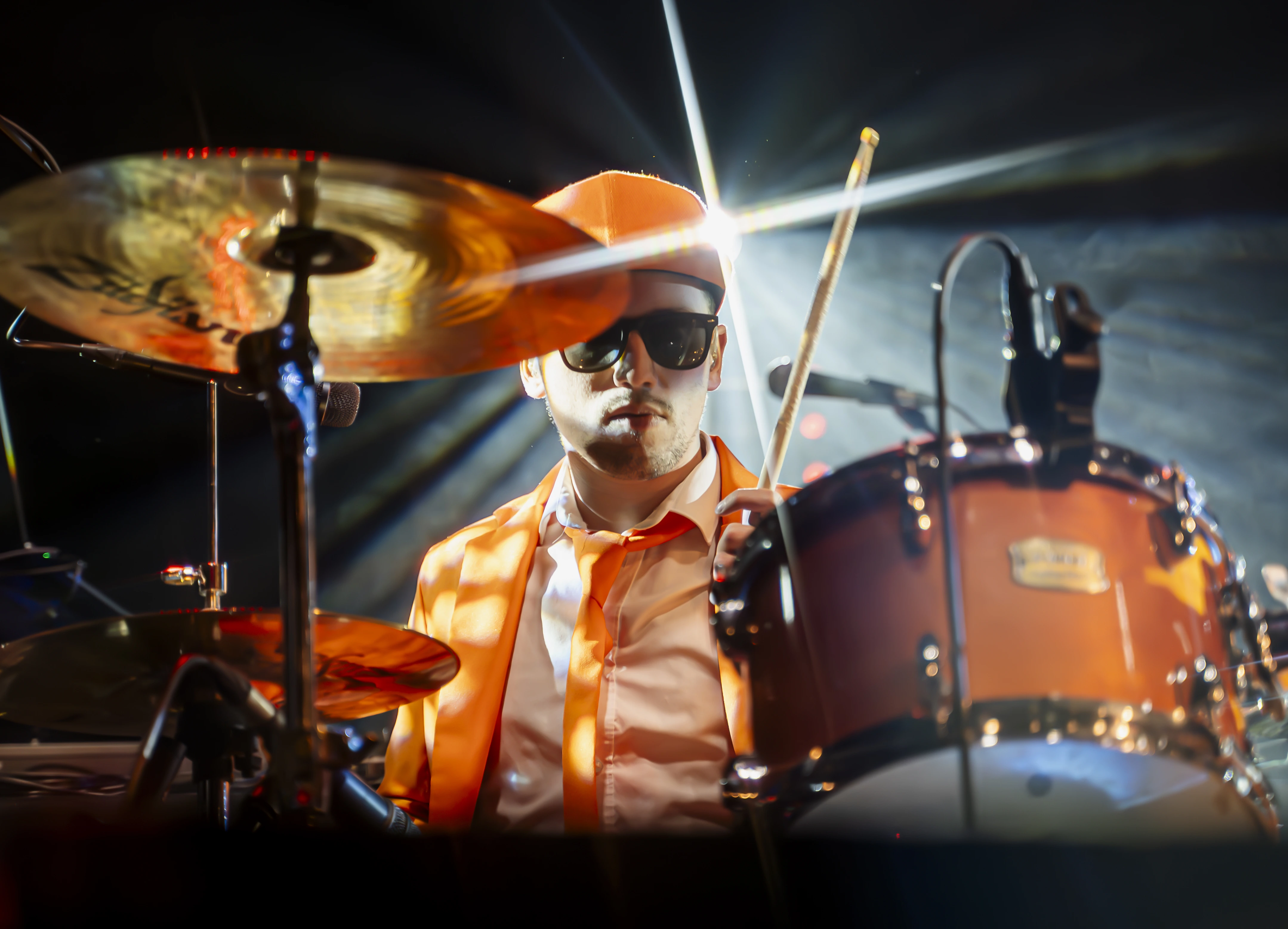 Jay drumming